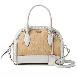Kate Spade Reilly Straw Medium Dome Satchel